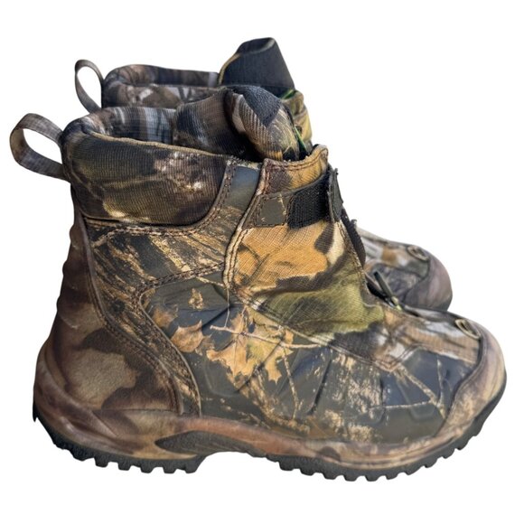 Cabela’s Mens 9.5 D Waterproof Hunting Camouflage Camo Boots Zip Up Lace - Picture 1 of 9
